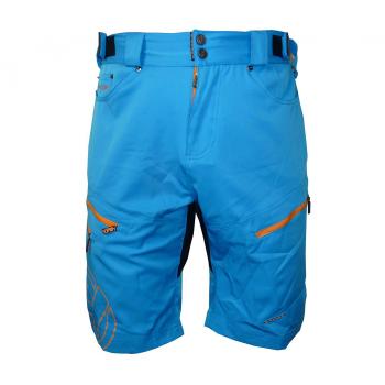 
                 HAVEN Pantaloni scurți de ciclism fără bretele - NAVAHO SLIMFIT - albastru/portocaliu  
            