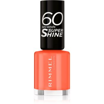 Rimmel 60 Seconds Super Shine lac de unghii culoare 404 Ora-ngy Vibe 8 ml