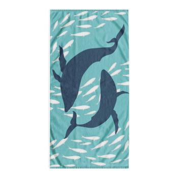 Prosop de plajă albastru 90x180 cm Dolphin – DecoKing