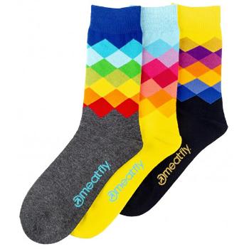 Meatfly 3 PACK - șosete Pixel socks S19 43-46