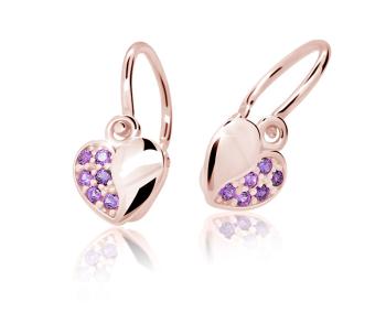 Cutie Jewellery Cercei pentru copii din aur roz C2160-10-X-4 violet