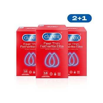 Durex prezervative Feel Thin Extra Lubricated 2+1