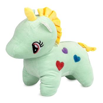 Jucărie din pluș Unicorn verde, 40 cm