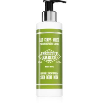 Institut Karité Paris Lemon Verbena Shea Body Milk lapte de corp delicat unt de shea 200 ml