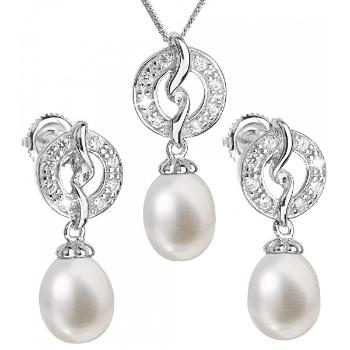 Evolution Group Set luxos din argint cu perle reale Pavona 29014.1(cercei,lănțișor,pandantiv)