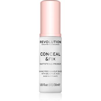 Makeup Revolution Conceal & Fix bază de machiaj matifiantă, sub fondul de ten 30 ml