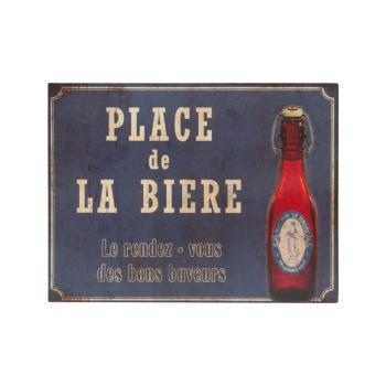 Semn din metal 33x25 cm Place De La Biere – Antic Line