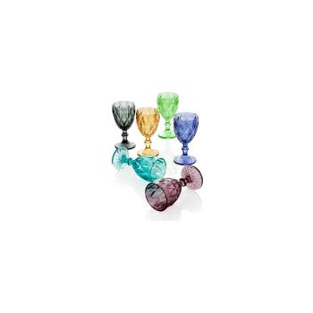 Set 6 pahare Diamante Goblet, 250 ml