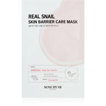 Some By Mi Clinical Solution Snail Skin Barrier Care Mask mască textilă fortifiantă pentru regenerarea și reînnoirea pielii 20 g