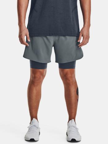 Under Armour UA Peak Woven 2in1 Pantaloni scurți Gri