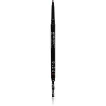 Rodial Glamobrow creion dermatograf cu două capete pentru sprâncene culoare Dark Ash Brown 0.09 g