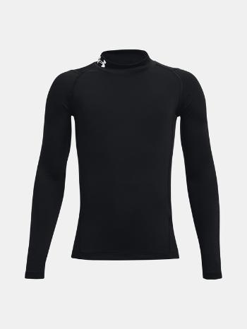 Under Armour UA HG Armour Mock LS Tricou pentru copii Negru