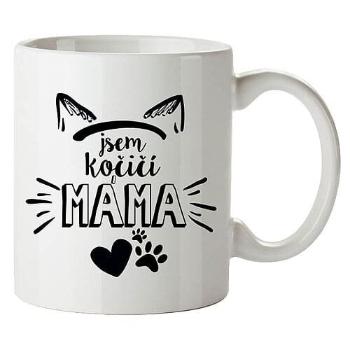 Cană din ceramică Bohemia Gifts - Sunt o mamă de pisică, 350 ml