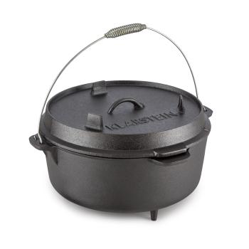 Klarstein HOTROD 145, negru, vas de fontă, vas barbeque 12 QT / 11,4 l, fontă