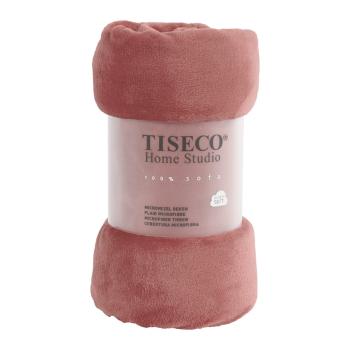 Pătură din micropluș Tiseco Home Studio, 150 x 200 cm, roz