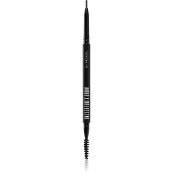 BPerfect IndestructiBrow Pencil creion de sprancene de lunga durata cu pensula culoare Charcoal 10 g