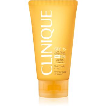 Clinique Sun SPF 15 Face/Body Cream crema pentru bronzat SPF 15 150 ml