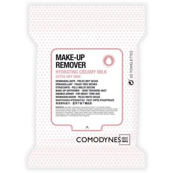 Comodynes Make-up Remover Creamy Milk servetele demachiante pentru piele foarte uscata 20 buc