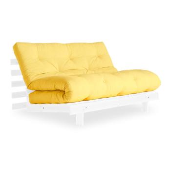 Canapea extensibilă Karup Design Roots White/Yellow