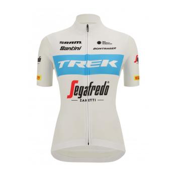 
                 SANTINI Tricou de ciclism cu mânecă scurtă - TREK SEGAFREDO 2022 LADY FAN LINE - albastru/alb 
            