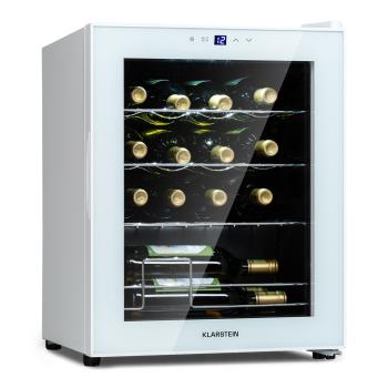 Klarstein Shiraz 16 Quartz, frigider pentru vin, 42 l, panou de control tactil, 160 W, 5 - 18 °C