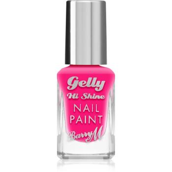 Barry M Gelly Hi Shine lac de unghii culoare Pink Punch 10 ml