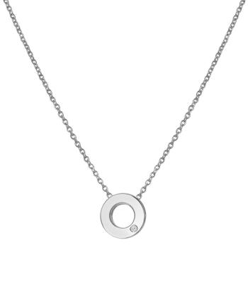 Hot Diamonds Colier minimalist din argint cu diamante Diamond Amulets DP892