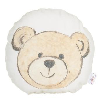 Pernă din amestec de bumbac pentru copii Mike & Co. NEW YORK Pillow Toy Bearie, 23 x 23 cm