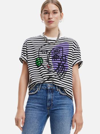 Desigual Ros Tricou Negru