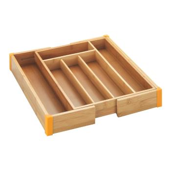 Organizator din bambus pentru tacâmuri Wenko Tray