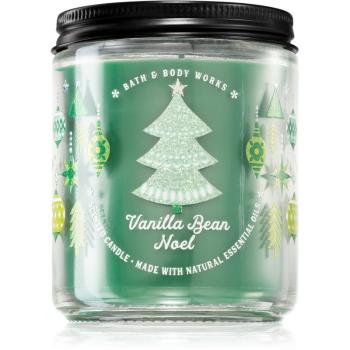 Bath & Body Works Vanilla Bean Noel lumânare parfumată cu uleiuri esentiale 198 g