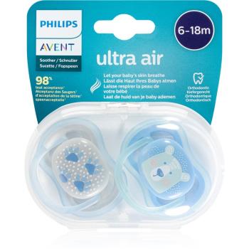 Philips Avent Soother Ultra Air 6-18 m suzetă Paw/Bear 2 buc