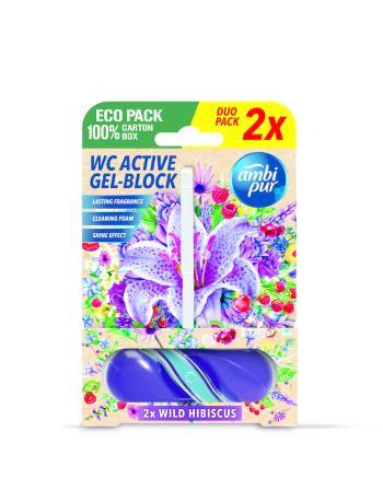 Bloc Ambipur WC Active hibiscus sălbatic 2x 45g