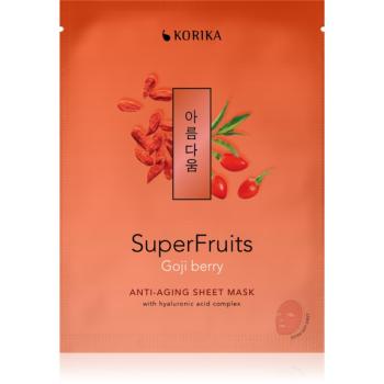 KORIKA SuperFruits Goji Berry - Anti-aging Sheet Mask Masca faciala cu efect de intinerire Goji berry 25 g