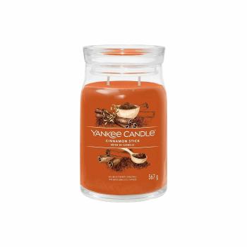 Lumânare parfumată Yankee Candle Signature în borcan, mare, Cinnamon Stick, 567 g