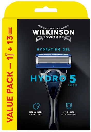 Wilkinson Sword Aparat de ras Hydro 5 Skin Protection + 13 capete
