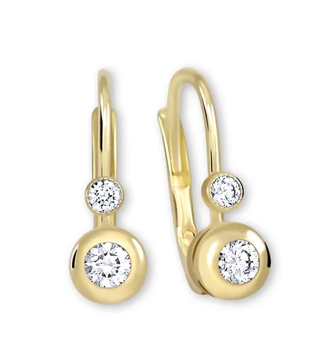 Soliter Cercei din aur cu cristale 239 001 00060