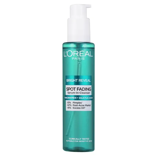 L'Oréal Paris Gel de curățare împotriva petelor întunecate Bright Reveal Spot Fading (Serum-In-Cleanser) 150 ml