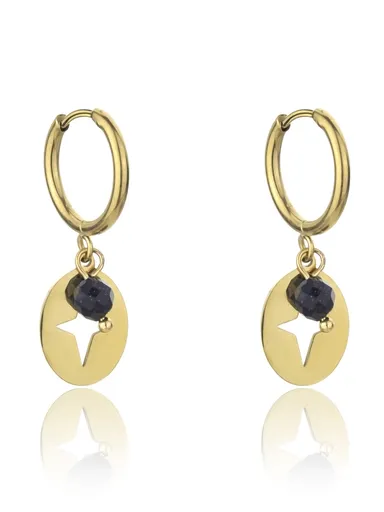 Emily Westwood Cercei stilați din oțel placat cu aur EWE23044G