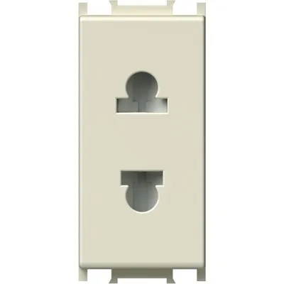 Modul Priza S. EURO 1M 16A ST IP20 Crem, TEM Modul TEM-VM21IW-U