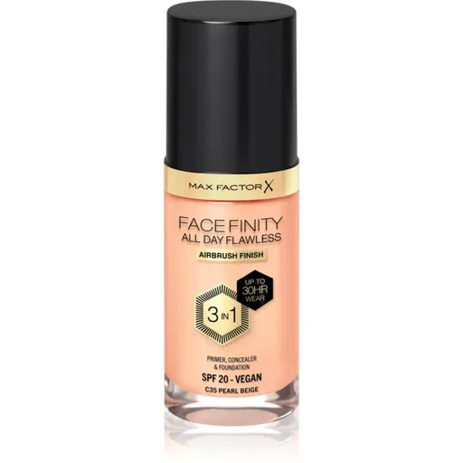 Max Factor Facefinity All Day Flawless machiaj persistent SPF 20 culoare 35 Pearl Beige 30 ml