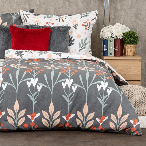 Lenjerie de pat din flanelă 4Home Winter nature, 140 x 220 cm, 70 x 90 cm