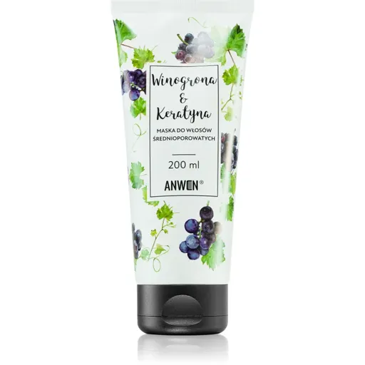 Anwen Grapes & Keratin masca pentru regenerare pentru păr Medium Porosity 200 ml