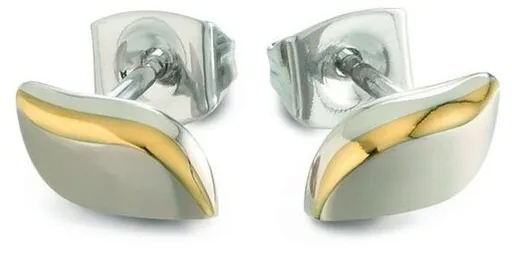 Boccia Titanium Cercei stilați de titan placat cu aur 05044-02