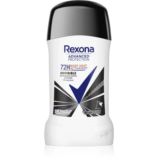 Rexona Advanced Protection Invisible deodorant stick impotriva petelor albe si galbene 50 ml