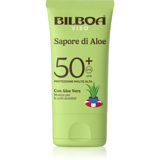 Bilboa Sapore di Aloe Viso cremă pentru plaja cu aloe vera SPF 50+ 40 ml