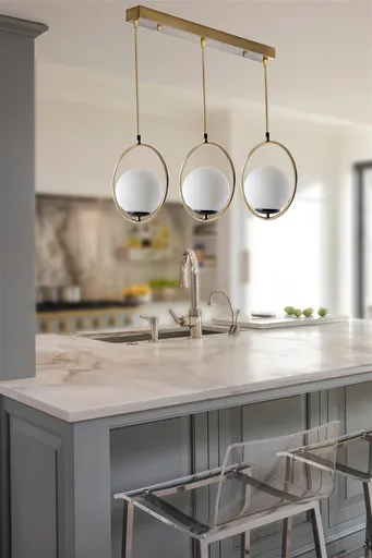 Lustra, Opviq, 846STL2850, Alb / Cupru