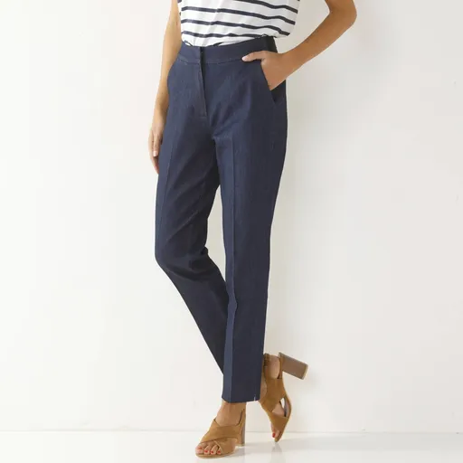 Pantaloni strâmți din denim 7/8