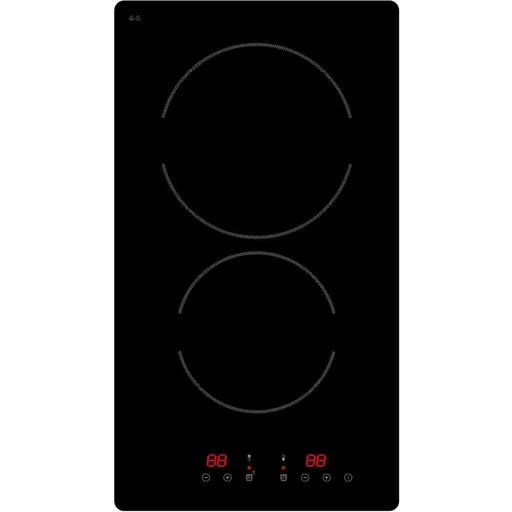 Plită ceramică Crown VCPK32.C, 3000W, Dublă, Timer 90 min, Negru