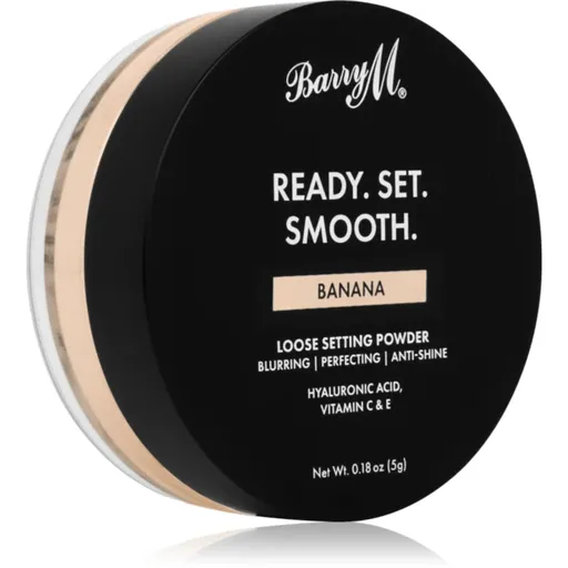 Barry M Ready Set Smooth pudra pulbere matifianta culoare Banana 5 g